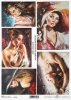 Papel Decoupage pintura contemporánea, retratos de mujeres*Бумага Декупаж современная живопись, портреты женщин*Papier Decoupagepapier zeitgenössische Malerei, Porträts von Frauen
